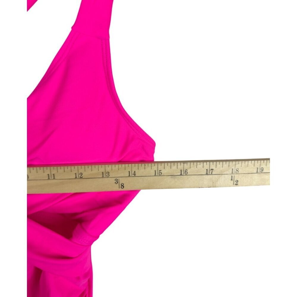 Aleumdr Women's 2 Piece Swim Tankini Retro Pink Tummy Control Size Small Medium - Picture 7 of 11